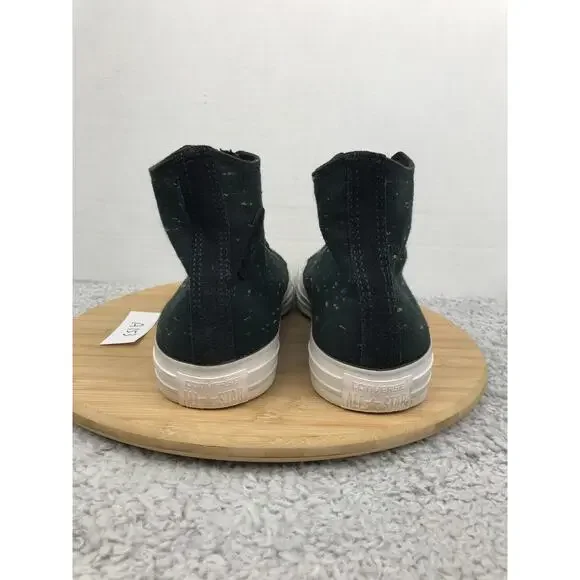 Converse Mens 10 CTAS Chuck Taylor All Star High Black Canvas Casual Sneakers - Picture 2 of 10